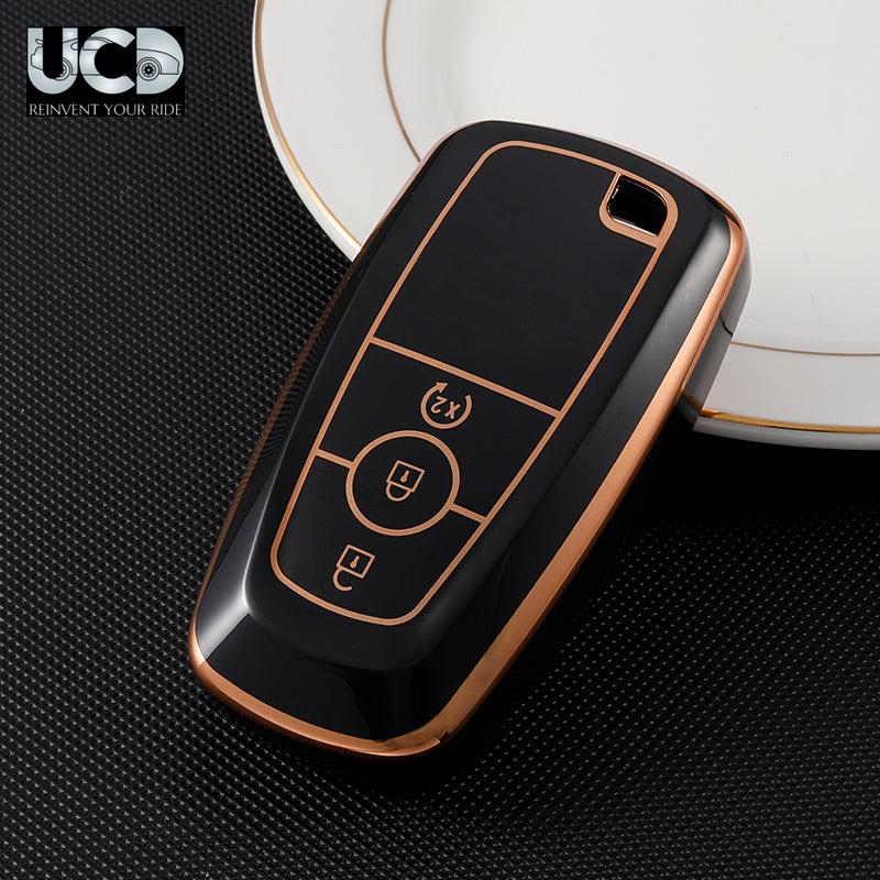TPU Gold Series Car Key Cover For Ford Aspire