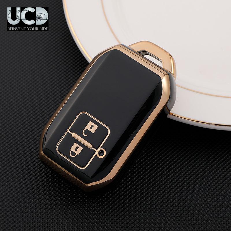 TPU Gold Series Car Key Cover For Suzuki Xl-6
