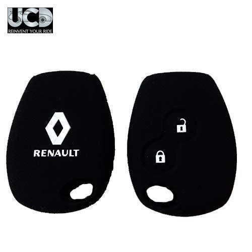 Silicone Car Key Cover for Renault Lodgy 2 Button Key Black