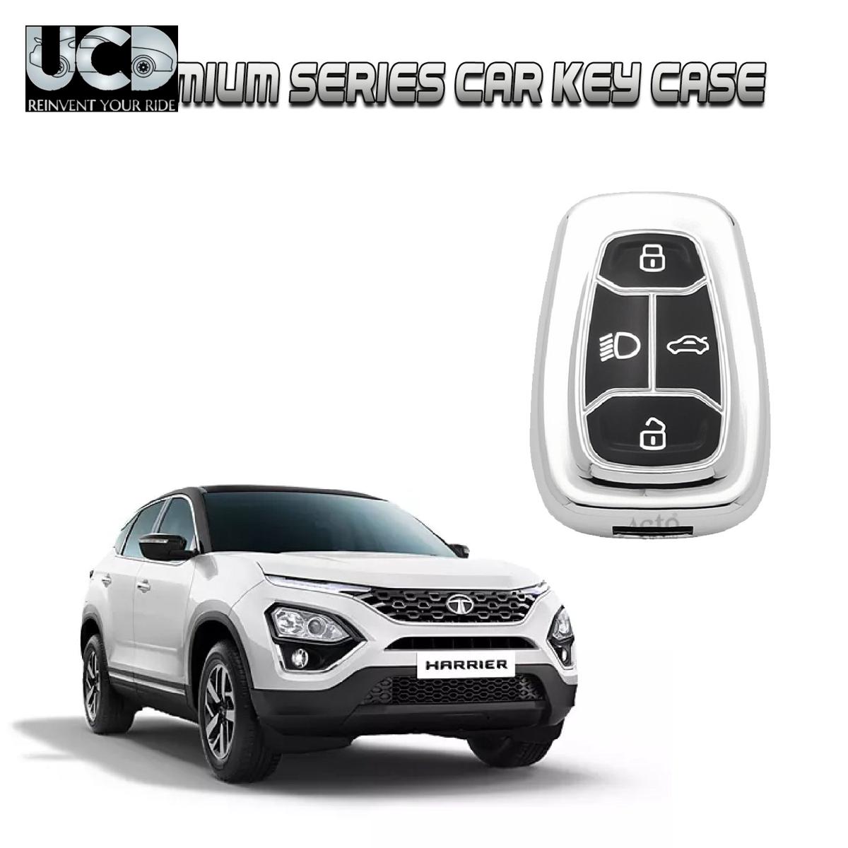 Car Key Cover Chromium Series Compatible with Harrier