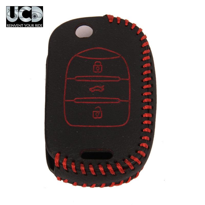 Leather Car Key Cover For Mg Gloster Flipkey