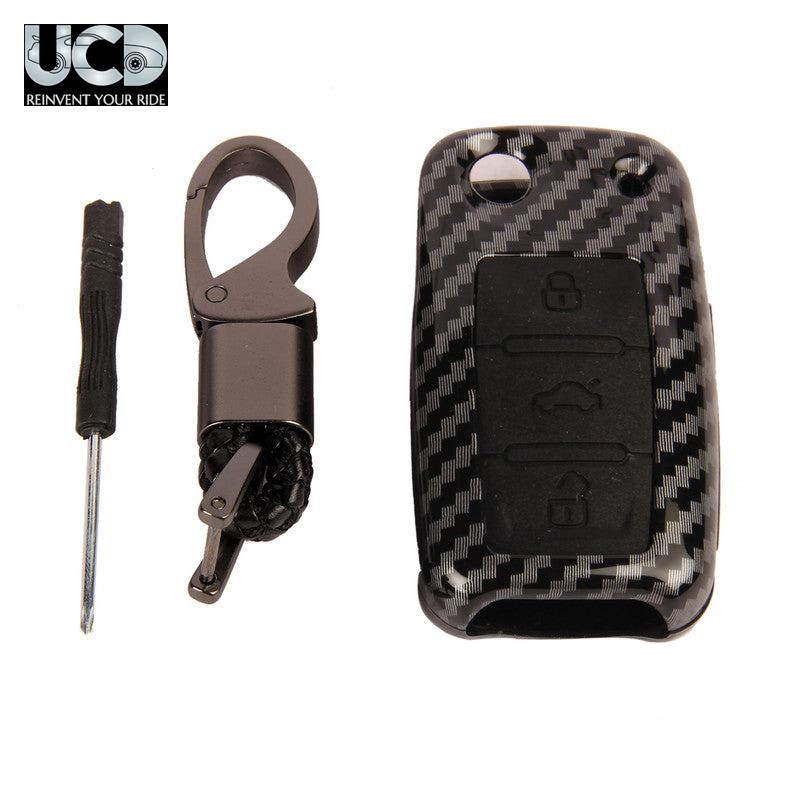 ABS Carbon Car Key Cover for Volkswagen Ameo