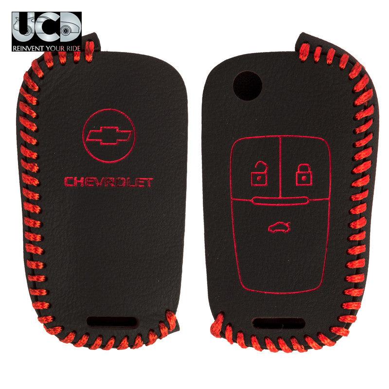 Leather Car Key Cover For Chevrolet Sail
