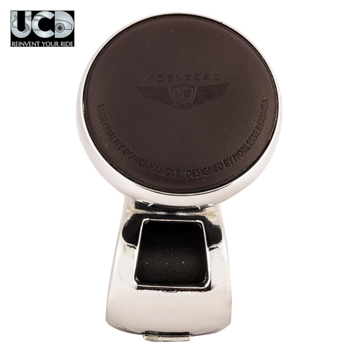 Noblesse Leather Power Handle Steering Knob Designed In Black