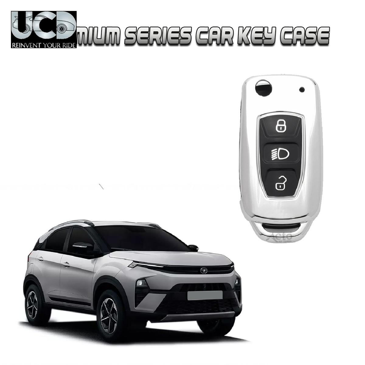 Car Key Cover Chromium Series Compatible with Nexon