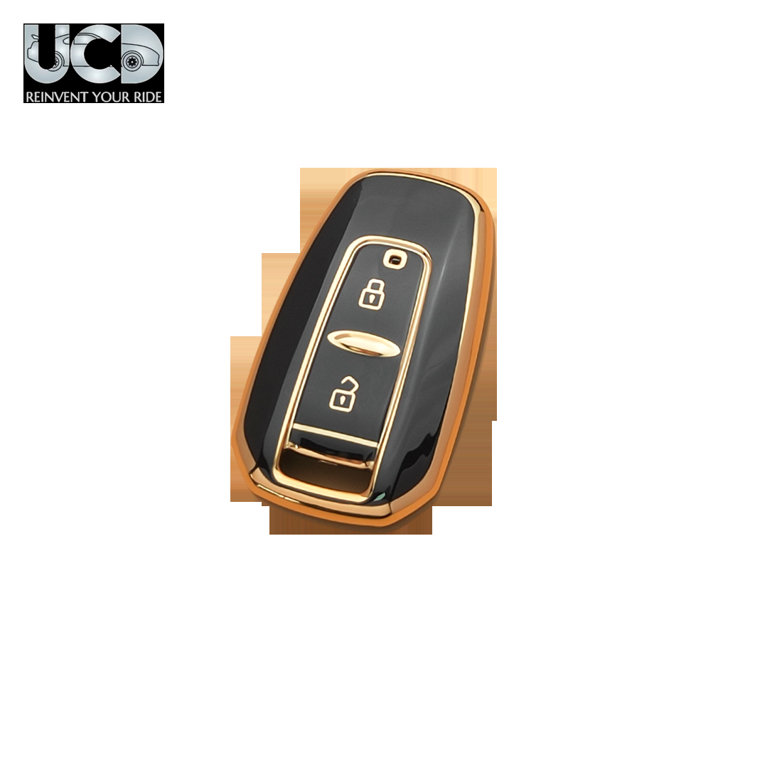 TPU Gold Series Car Key Cover For TATA Vista
