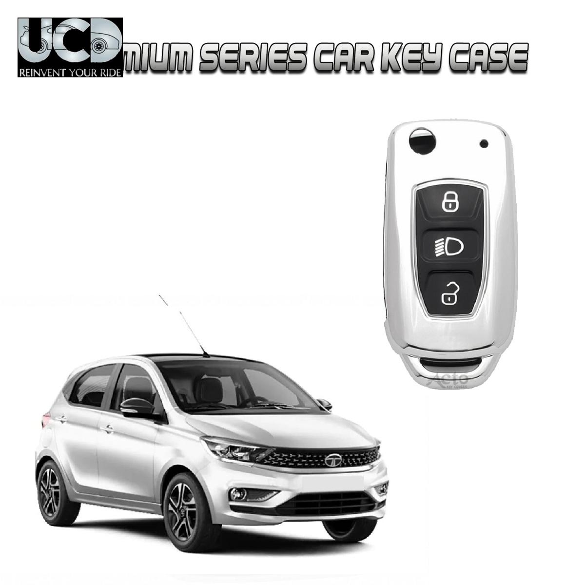 Car Key Cover Chromium Series Compatible with Tiago