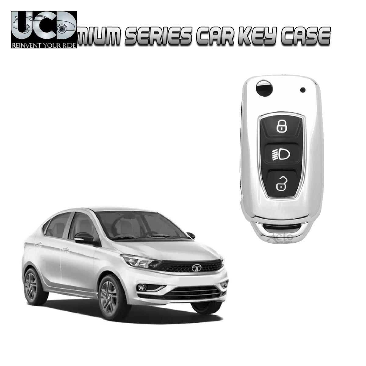 Car Key Cover Chromium Series Compatible with Tigor
