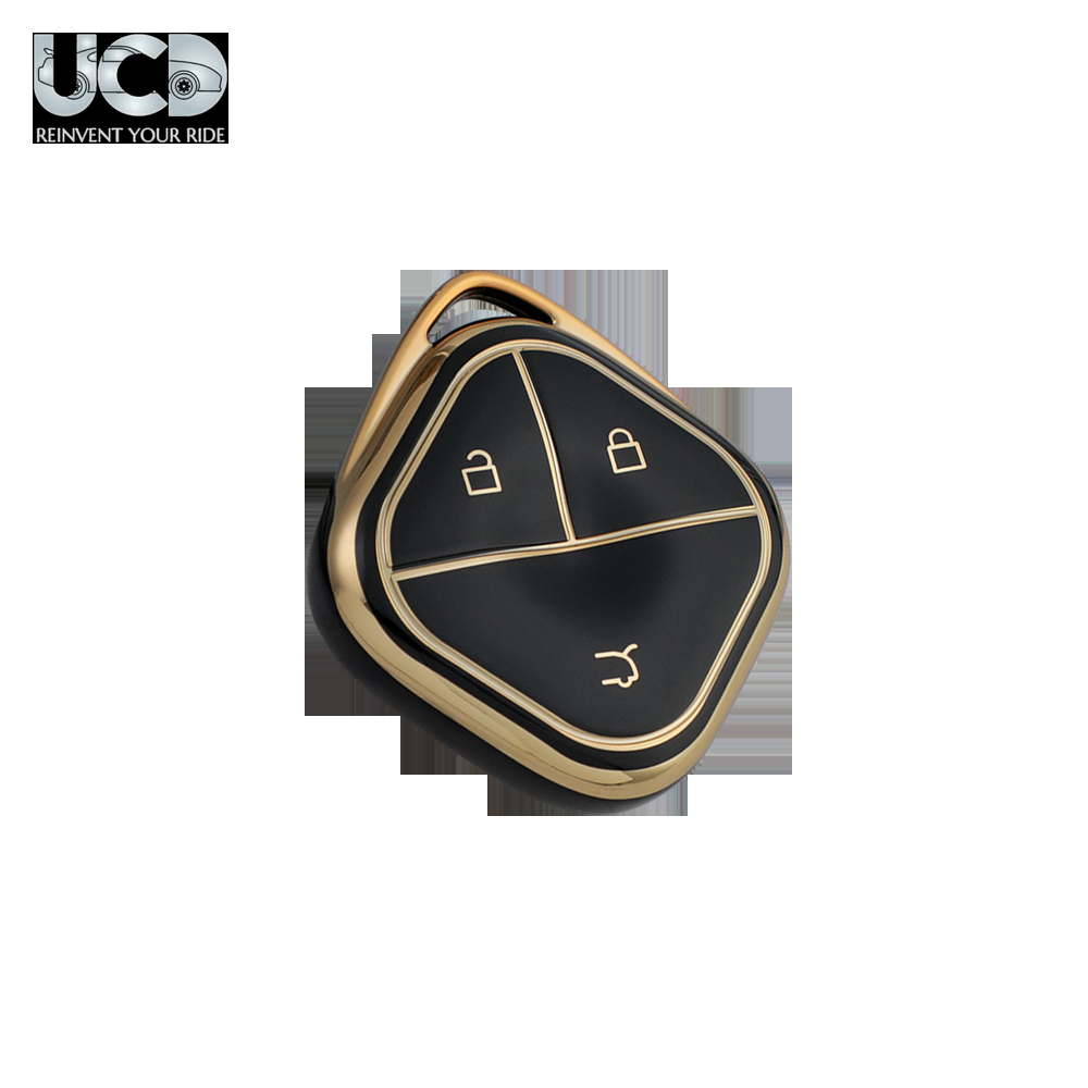 TPU Gold Series Car Key Cover For MG Hector