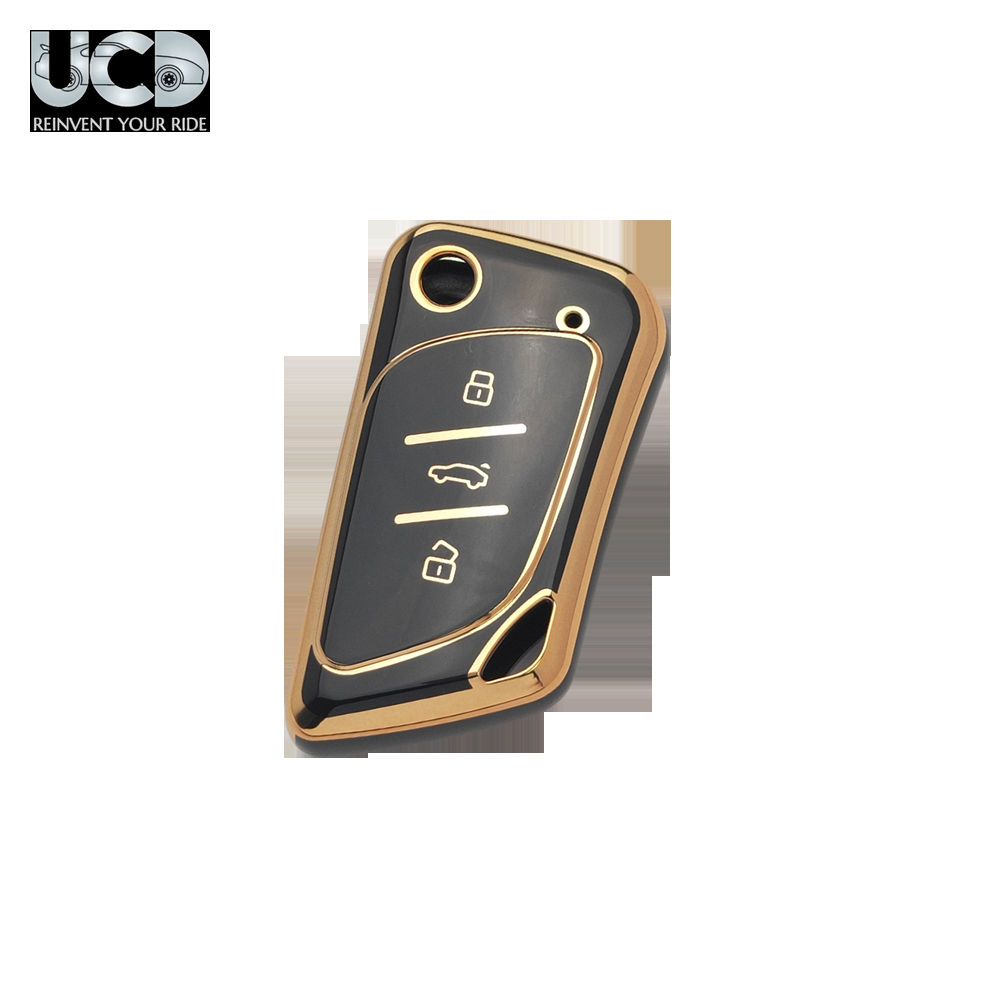 TPU Gold Series Car Key Cover For Xhorse Duplicate Key