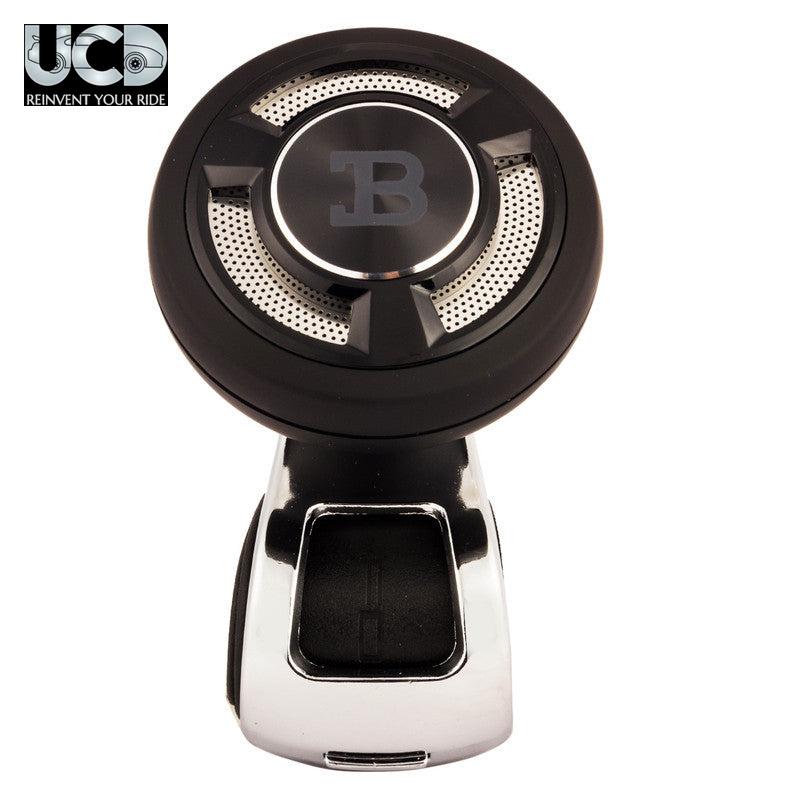 Universal Rotational Steering Wheel Knob Power Handle B Platinum, Wheel Spinner Knob, Easy Turn, Car Steering Wheel Strengthener, Handle, Compatible with All Cars Steering Wheels