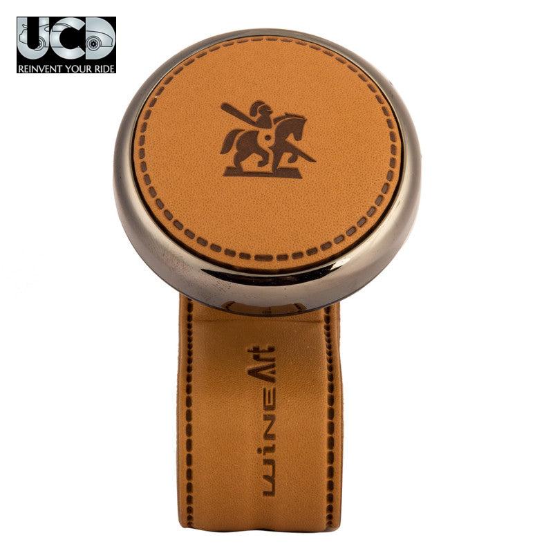 Universal Rotational Steering Wheel Knob Power Handle Blacksuit, Wheel Spinner Knob, Easy Turn, Car Steering Wheel Strengthener, Handle, Compatible with All Cars Steering Wheels