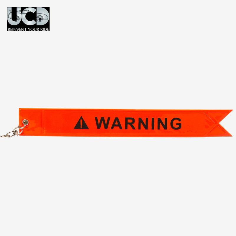 Neon Radium Reflective Warning Tag for Car & Bike Universal-Warning, Universal for All Cars