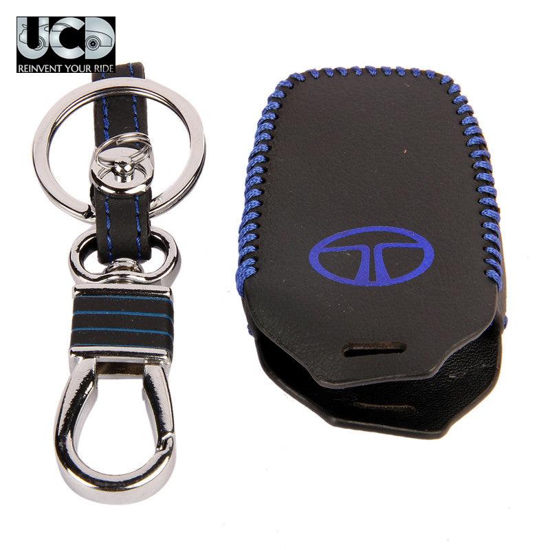 Leather Car Key Cover For Tata Tigor