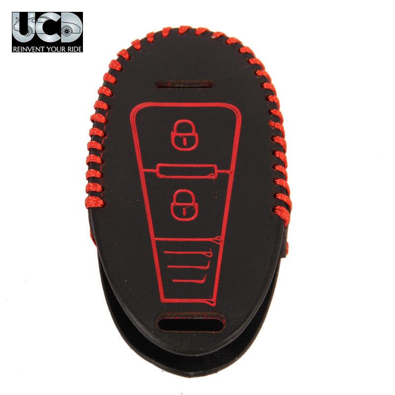 Leather Car Key Cover For Maruti Suzuki Baleno 2 Button Key