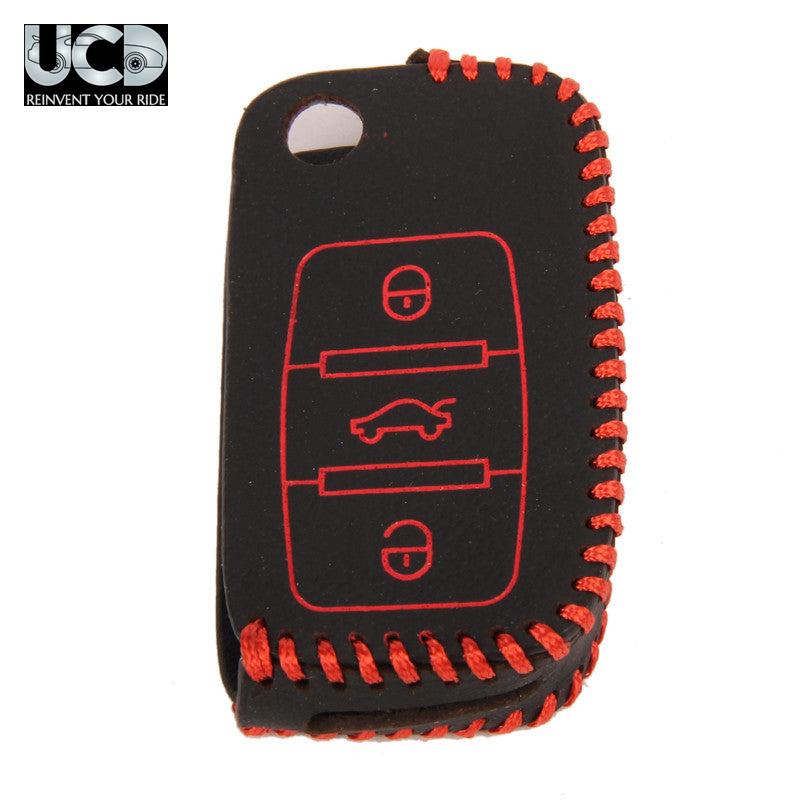 Leather Car Key Cover For Volkswagen Jetta