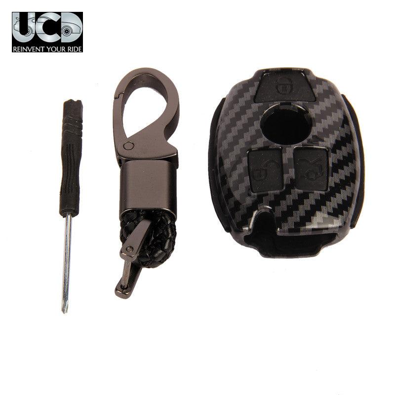 ABS Carbon Car Key Cover for Mercedes Benz