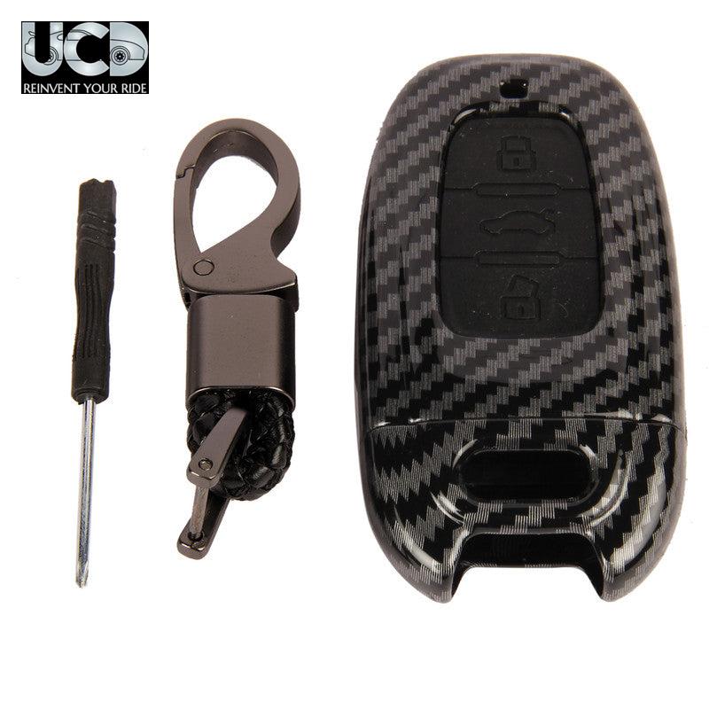 ABS Carbon Car Key Cover for Audi