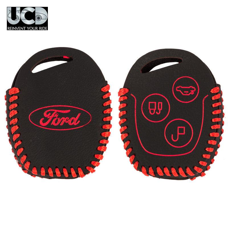 Leather Car Key Cover For Ford Fusion