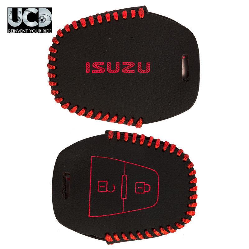 Leather Car Key Cover For Isuzu