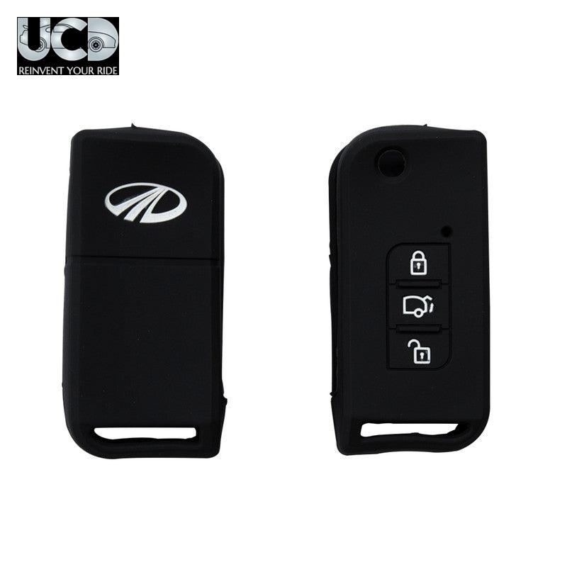 Silicone Car Key Cover for Mahindra Xuv 500 Old Black