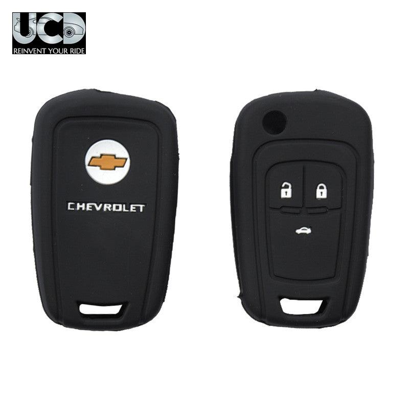 Silicone Car Key Cover for Chevrolet Sail Black