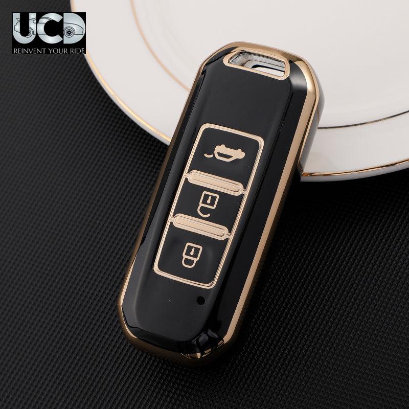 TPU Gold Series Car Key Cover For MG Hector