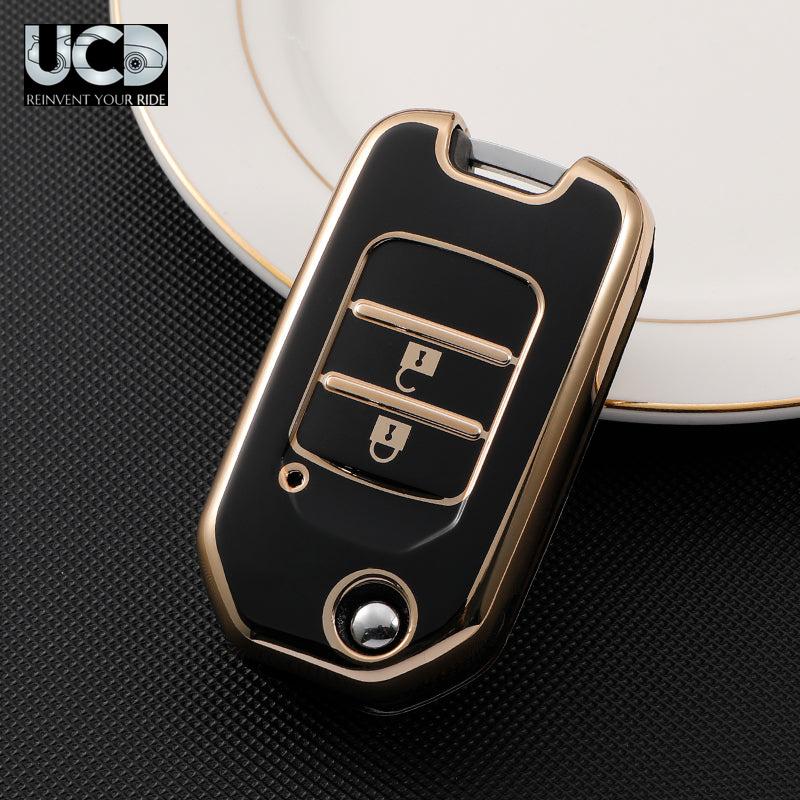 TPU Gold Series Car Key Cover For Honda City