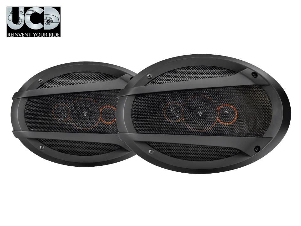 myTVS 6 X 9" 4 Way Oval Car Speakers 500W for All Cars