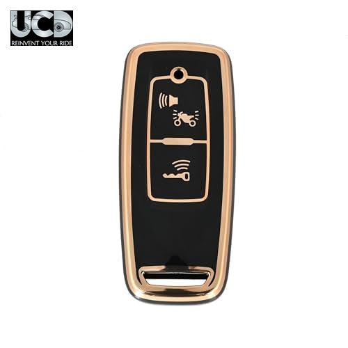 TPU Gold Series Car Key Cover For Honda Activa