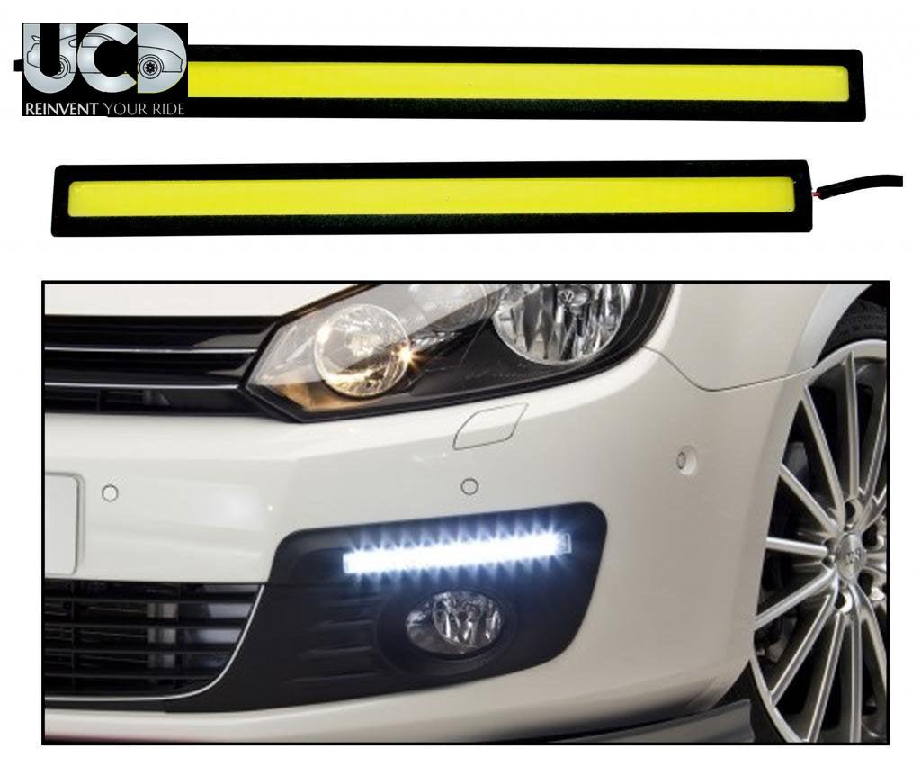 17 CM Waterproof LED COB Lights DRL Daytime Running Strip 12V Compatible with all Cars