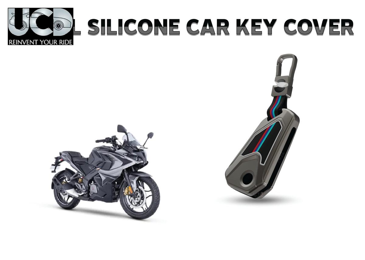 Car Key Cover Metal Silicone Compatible with Bike