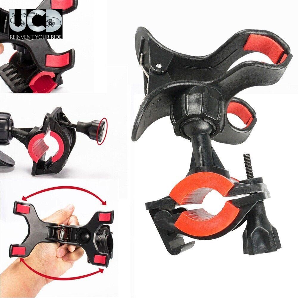 Mobile Mount Holder for Universal Bike & Bicycle in Black and Red Color pack of 1 Pc