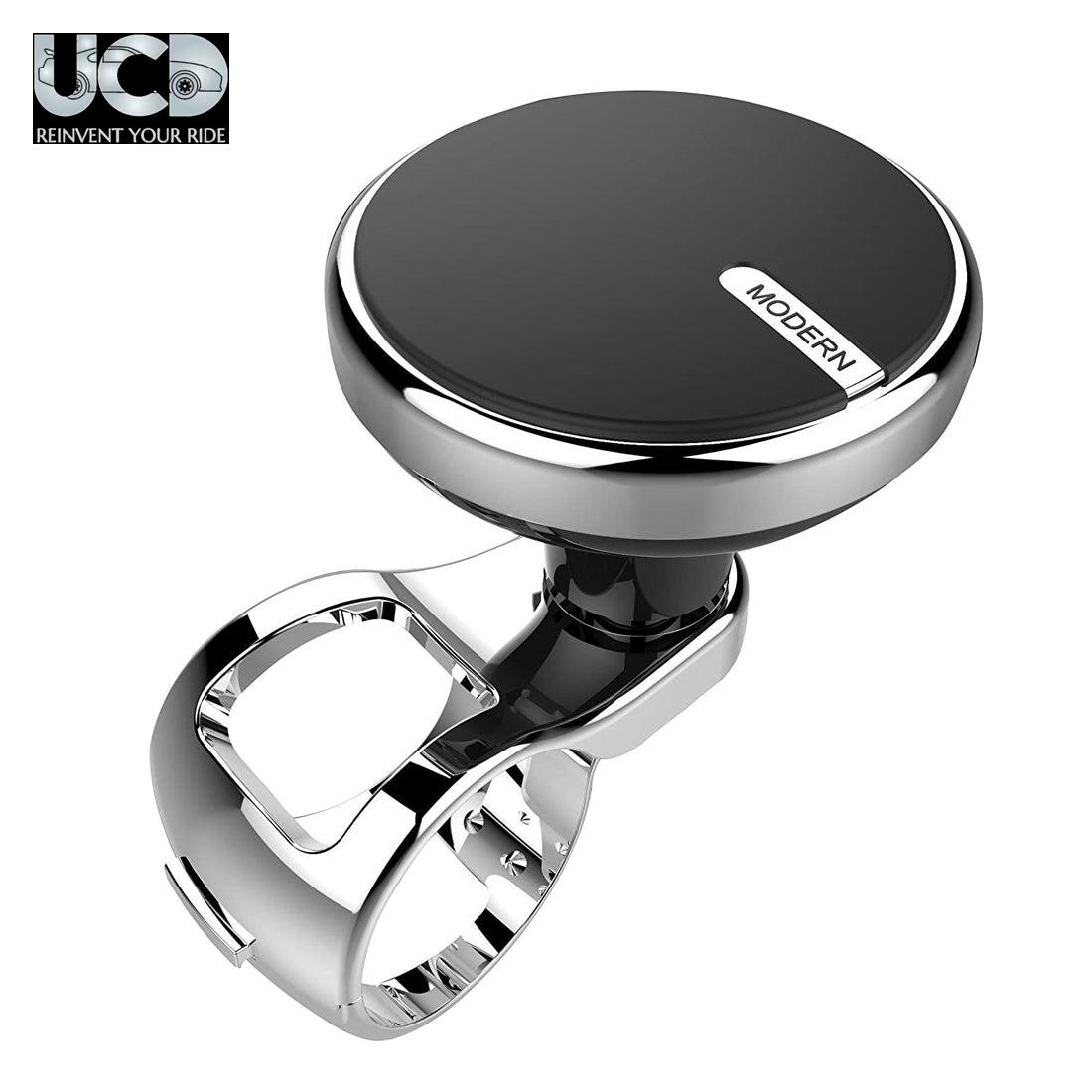 Steering Wheel Spinner Knob – 360° Rotating Modern Power Handle Car Steering Assist | Heavy Duty Metal Bearing | Easy One-Hand Control | Universal Fit for Cars