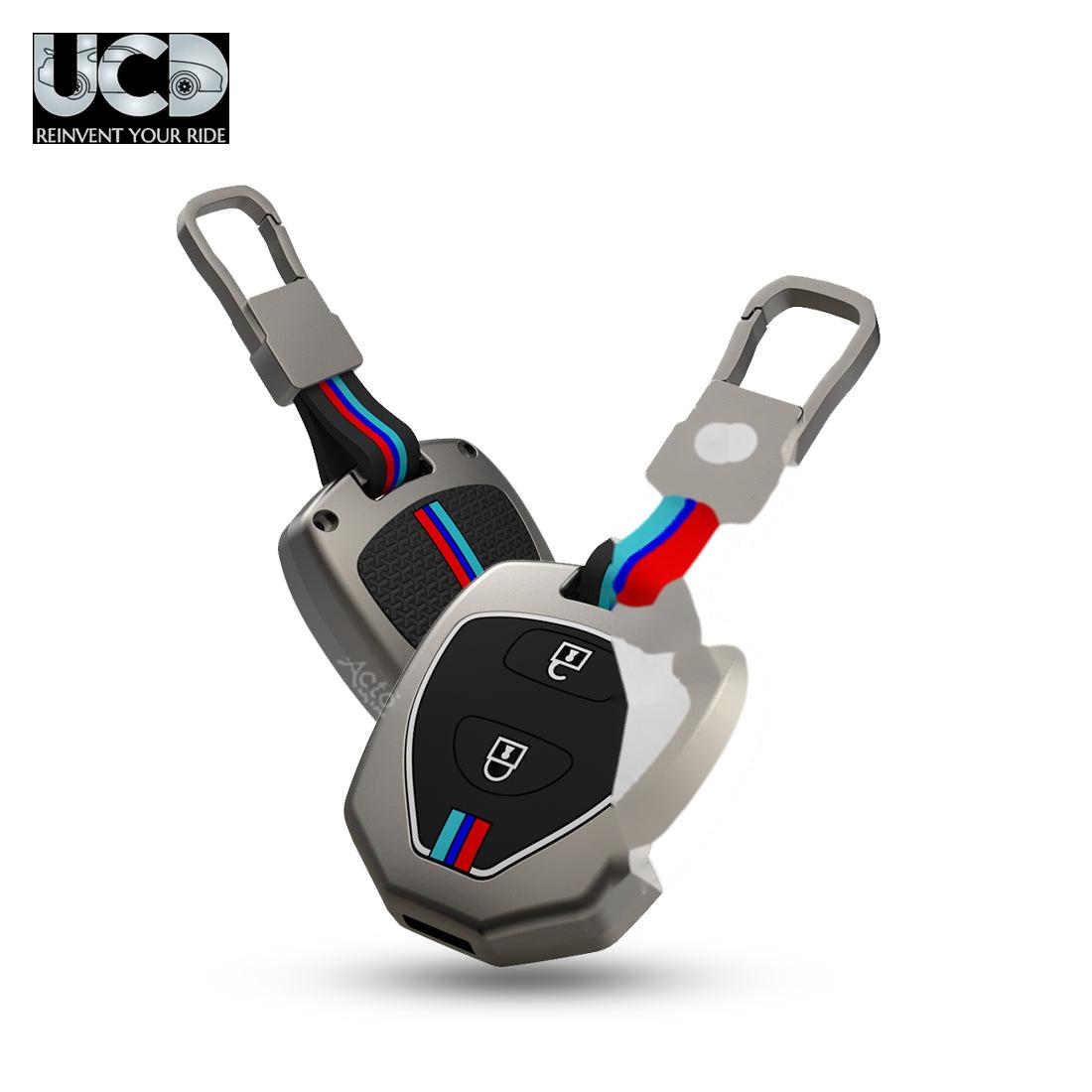 Car Key Cover Metal Silicone Compatible with Toyota