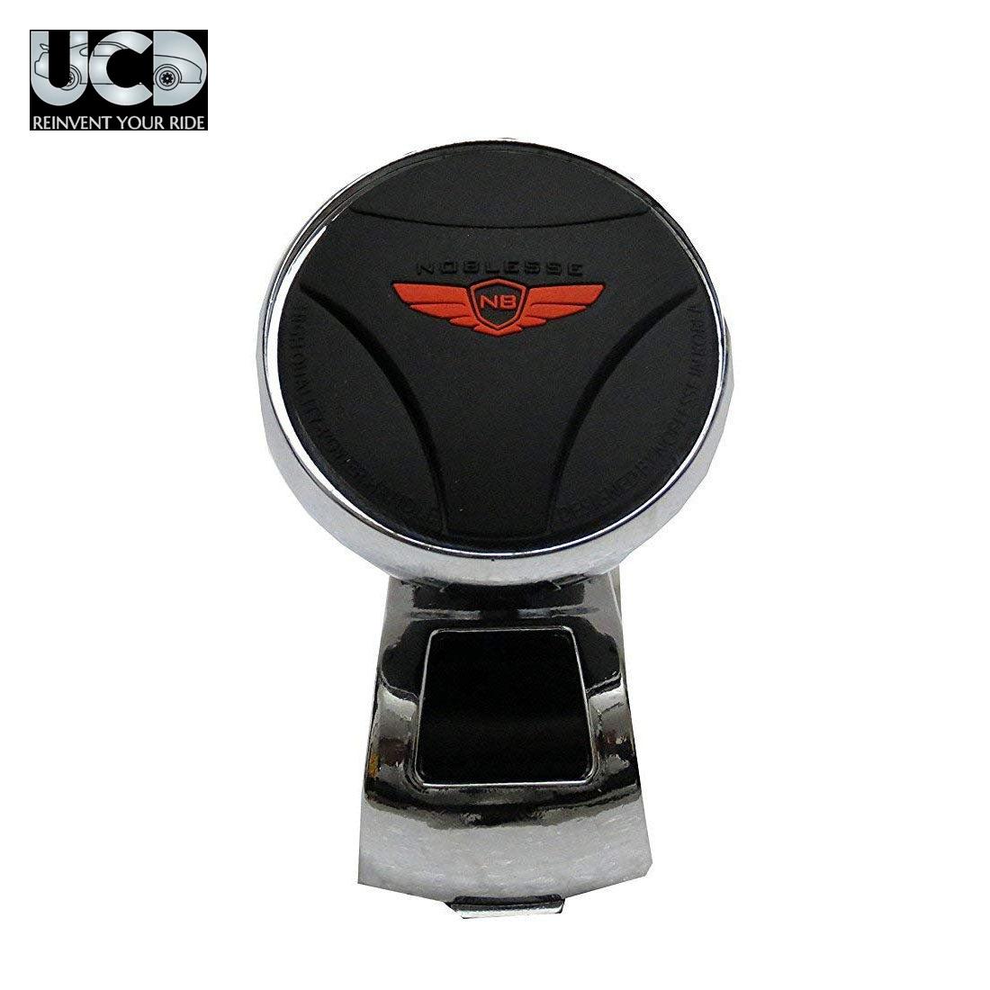 Noblesse Leather Power Handle Steering Knob Designed In Black Nb