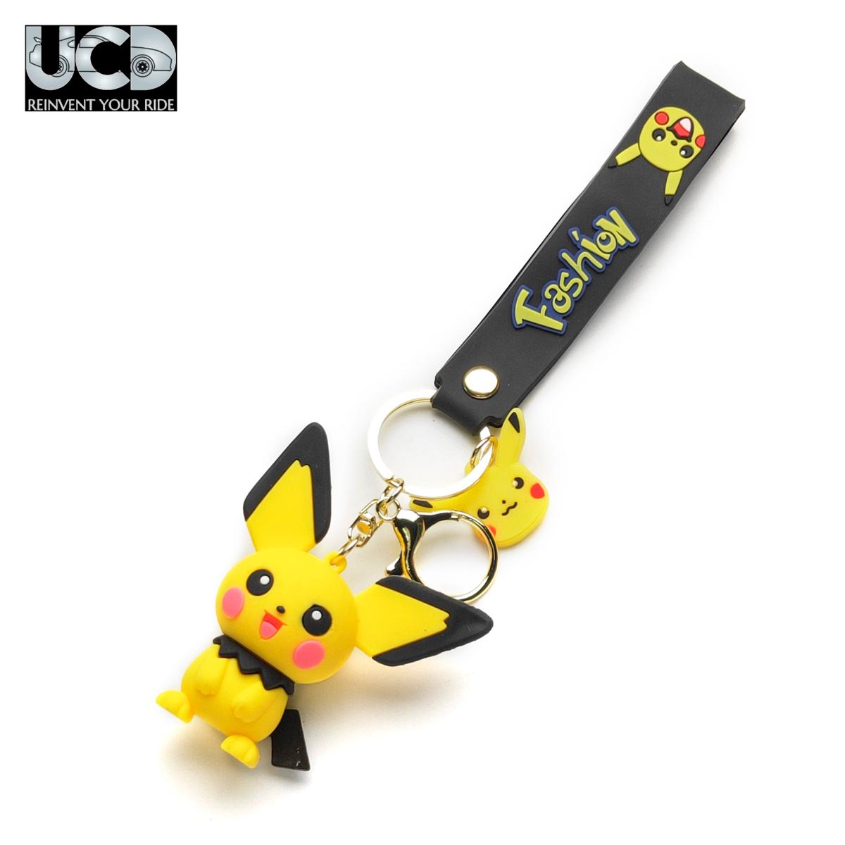 3D PVC Cartoon Keychain Pokeymon Pikachu