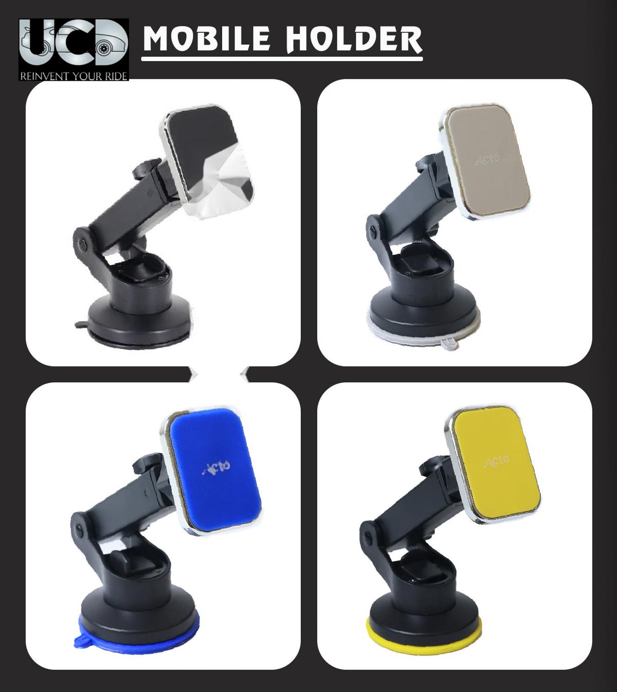 Magnet Car Phone Holder with 3 way adjustable telescopic rod for Car Windscreen and Dashboard Fit Most Smartphones/Mini Tablets