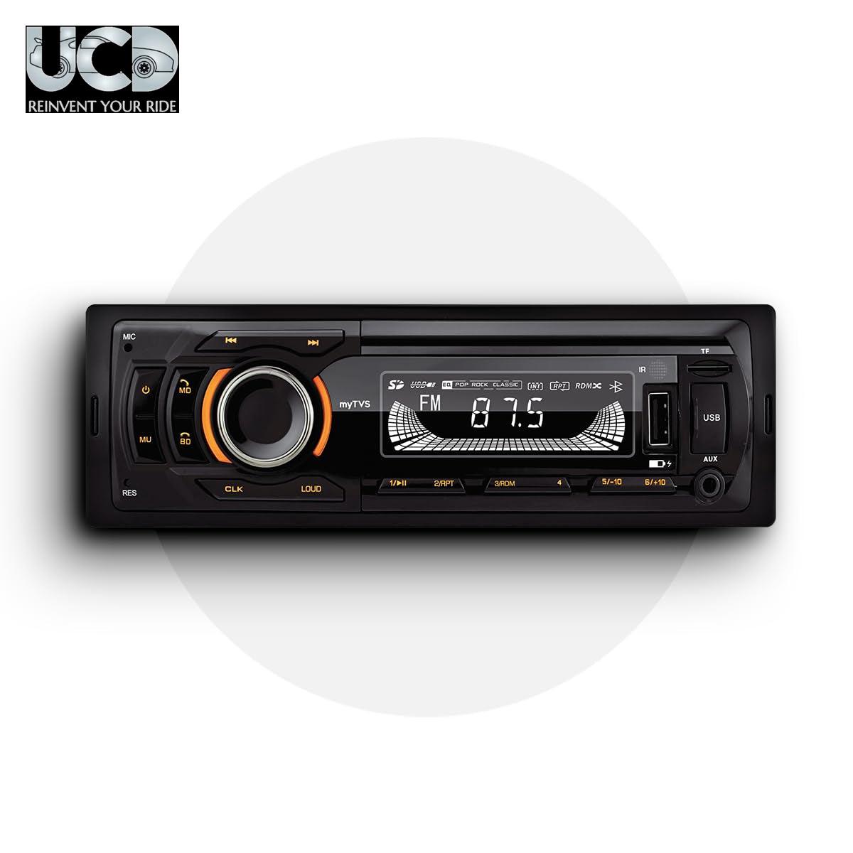 myTVS Universal Single DIN MP3 Media Player for All Cars Car Music player with Bluetooth Car stereo system