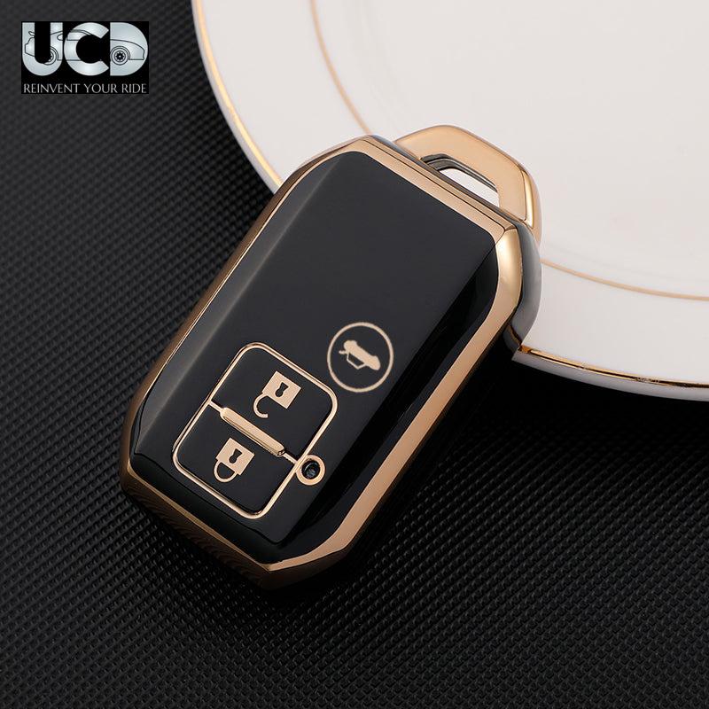 TPU Gold Series Car Key Cover For Suzuki New Ertiga
