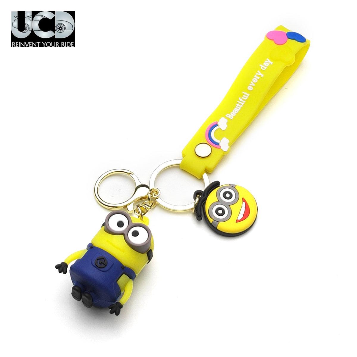 3D PVC Cartoon Keychain Minions Kevin