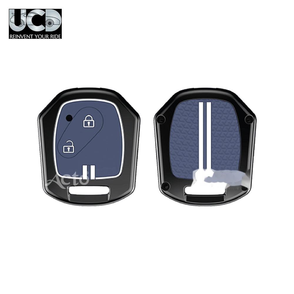 Metal Sapphire Key Cover and Key chain Compatible with Honda Civic Pack of 1 Set (Glow in the Night)
