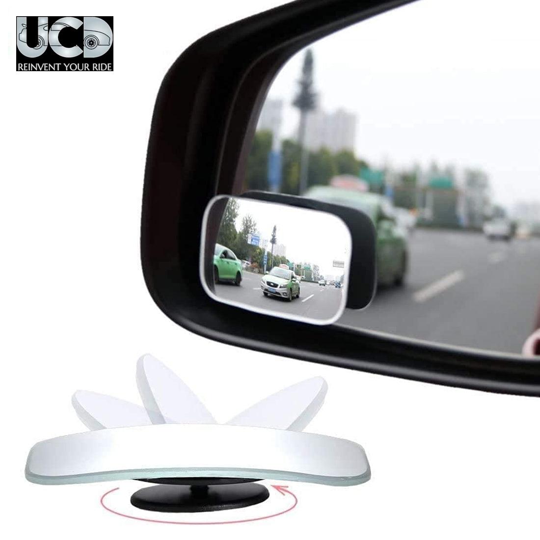 Car Blind Spot Mirrors Adjustable 360 Degree Wide Angle Rear Side View 3R Parking Mirror Left and Right - 2PC