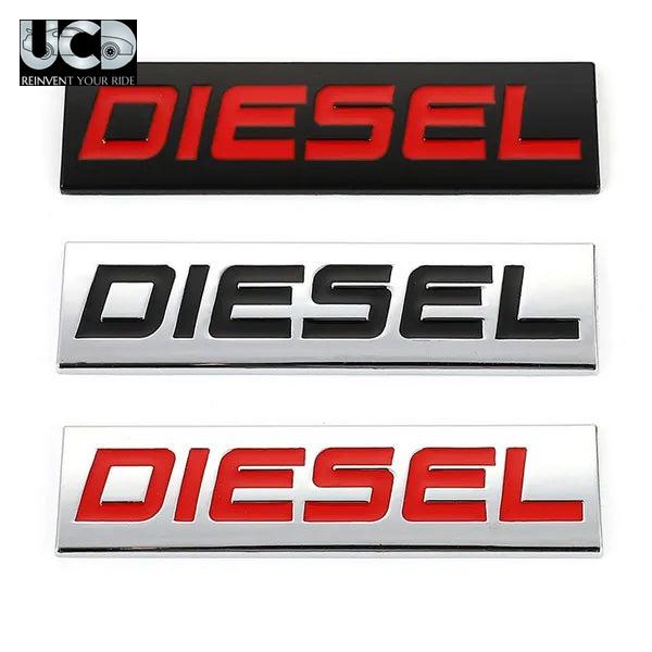 Car Sticker Diesel Logo Emblem Badge 3D Metal Car Decals Car Styling