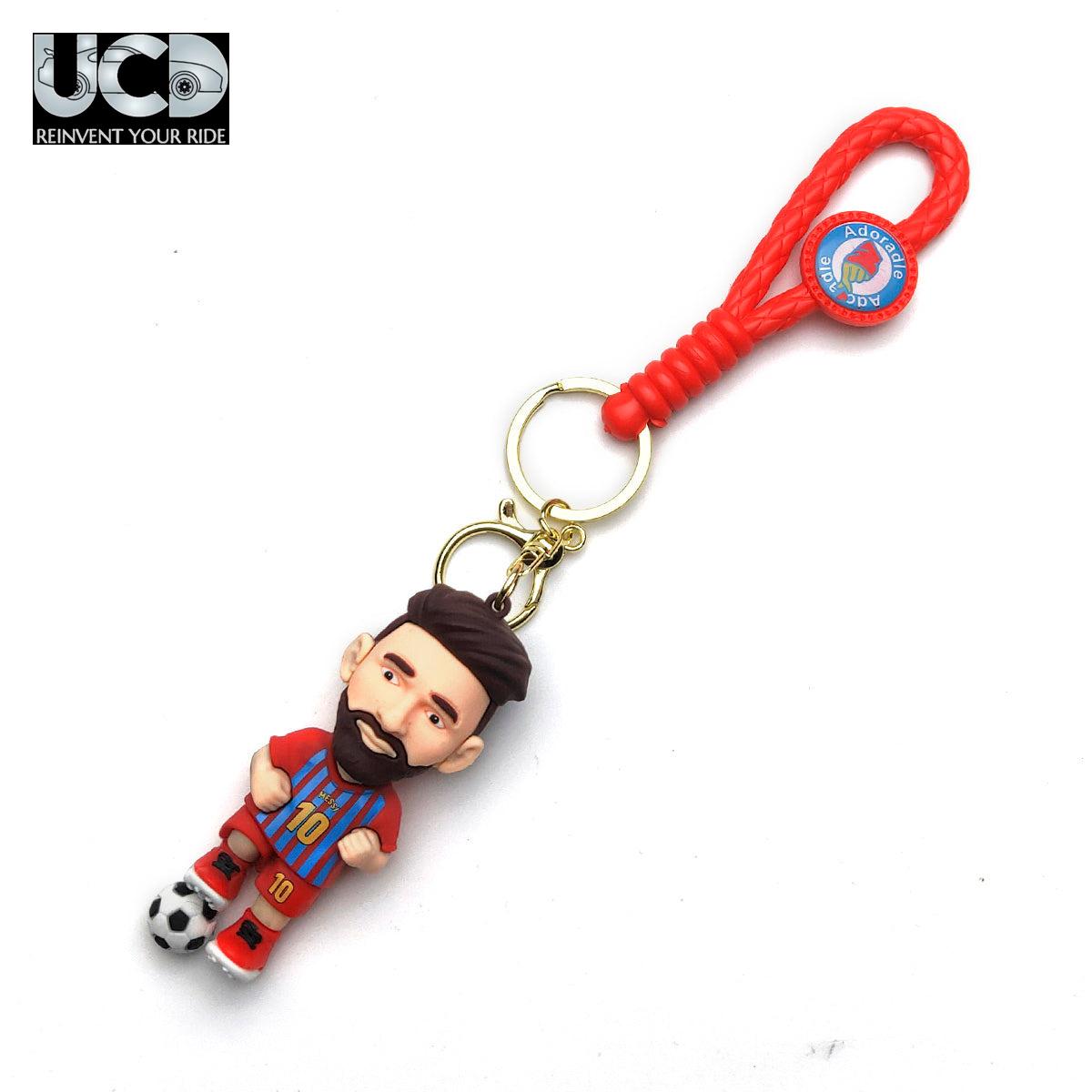3D PVC Cartoon Keychain Football