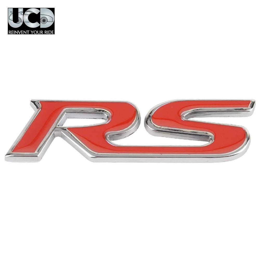 Universal Fashion 3D Car Metal Logo RS Car Truck Decor Pattern Badge Sticker