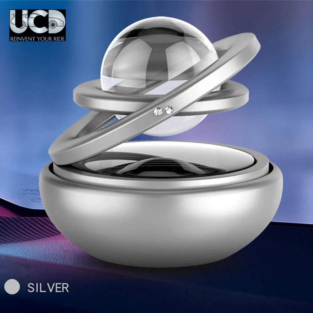 Car Accessories Solar Car Perfumes And Fresheners Double Ring Crystal Auto Rotate Air Fresheners