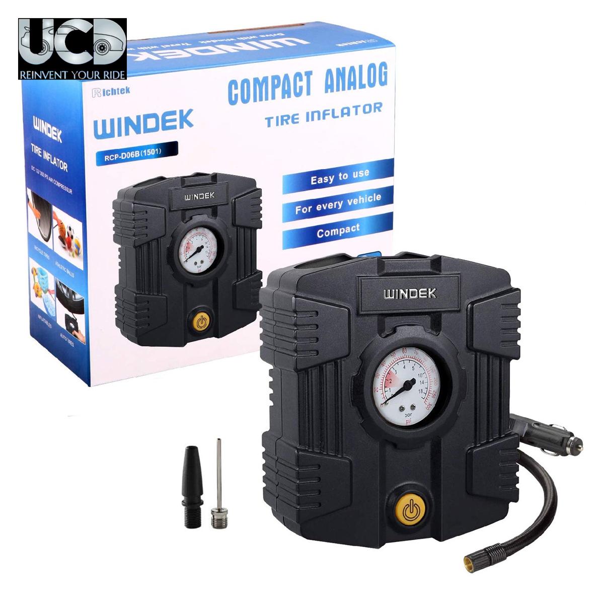Windek 1501 Analog Tyre Inflator Multi-Purpose Air Pump with Compact Design & Speedy Inflation