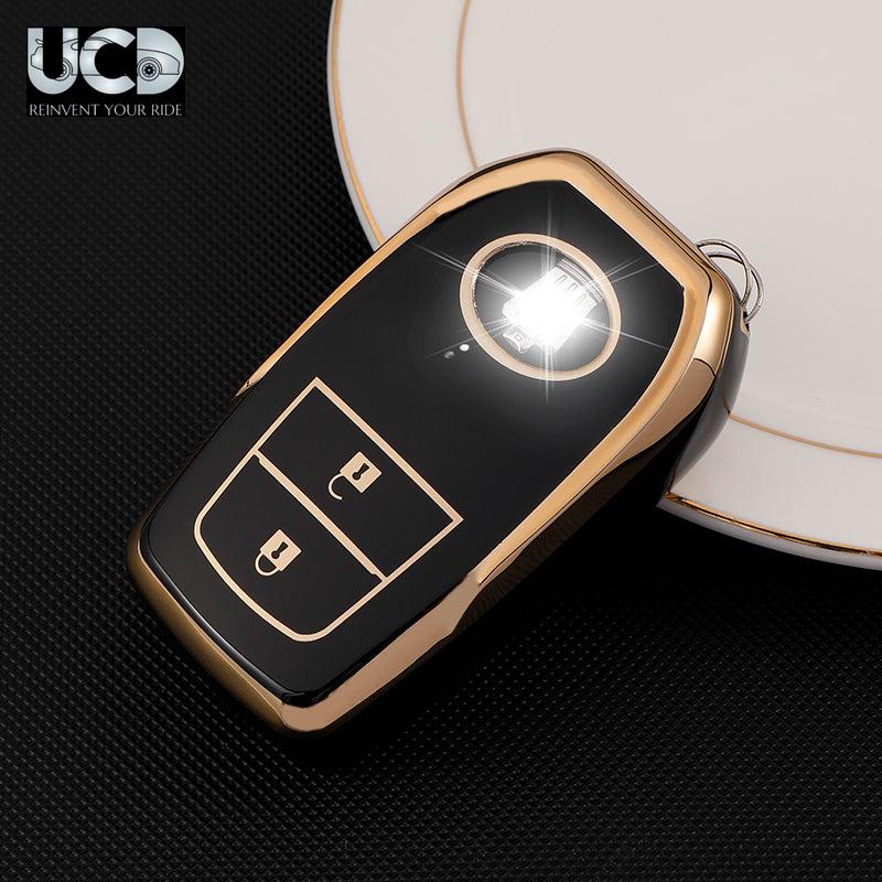 TPU Gold Series Car Key Cover For Toyota Crysta
