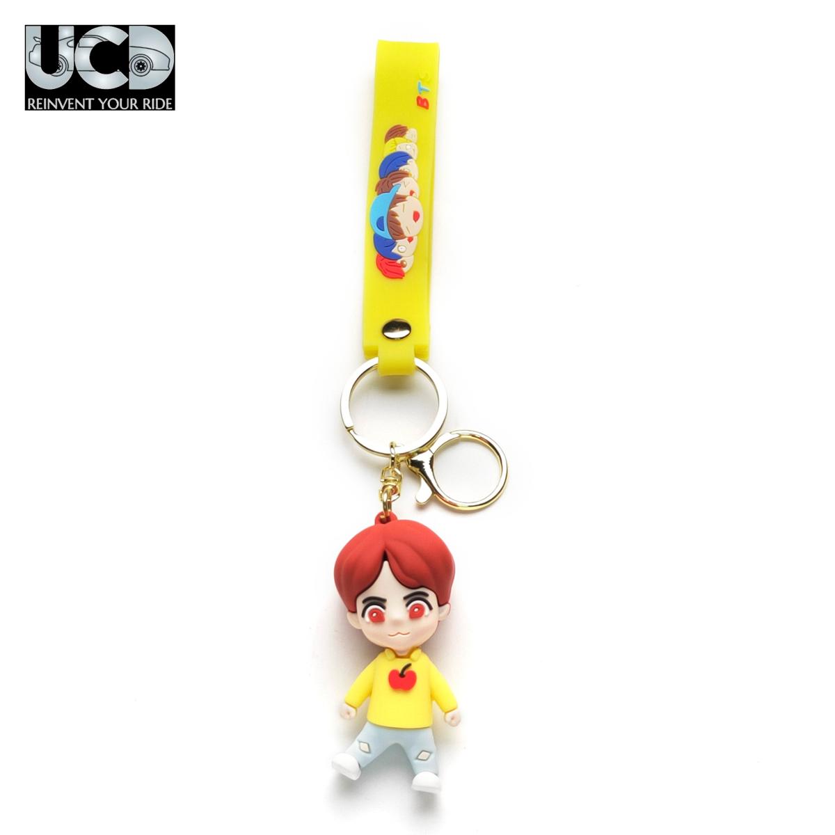 3D PVC Cartoon Keychain BTS